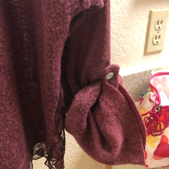 Saga Burgundy sweater - Picture 11 of 12